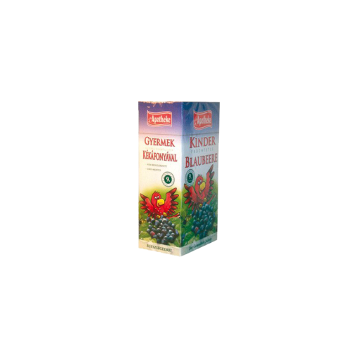 Apotheke gyümölcstea gyerekeknek kékáfonya 20x1,5g 30 g