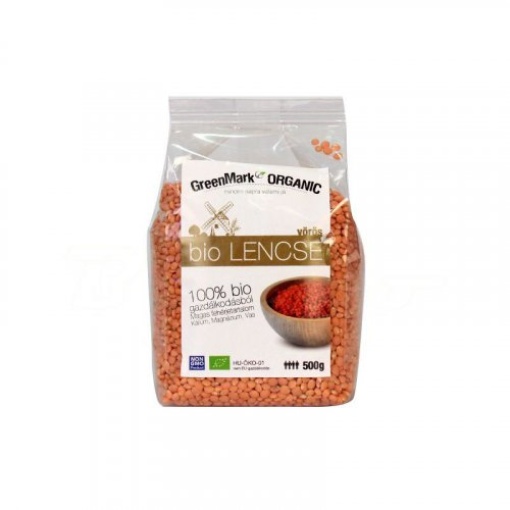 Greenmark bio lencse vörös 500 g