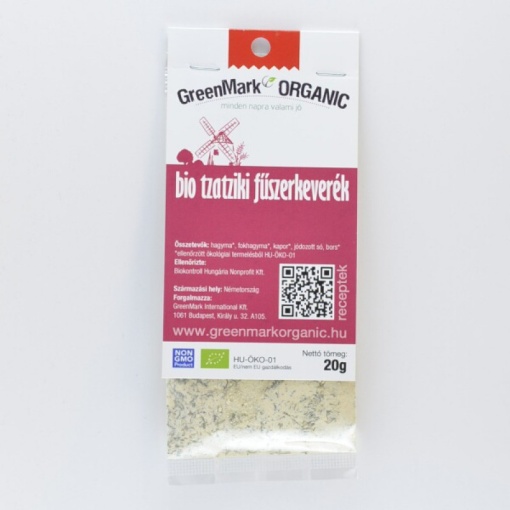 Greenmark bio tzatziki fűszerkeverék 20 g