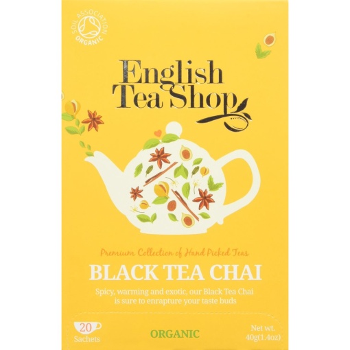 Ets bio fekete tea chai 20x2g 40 g
