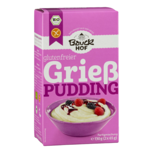 Bauck Hof bio gluténmentes grízpuding 130 g