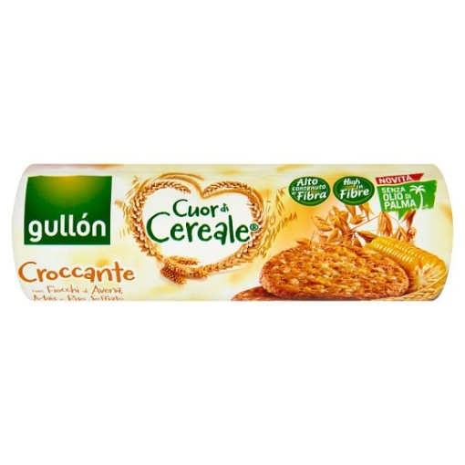 Gullón élelmi rostban gazdag gabonakeksz puffasztott rizzsel 265 g