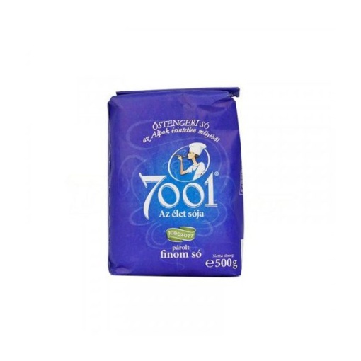 7001 finom párolt asztali só jódozott tasakos 500 g
