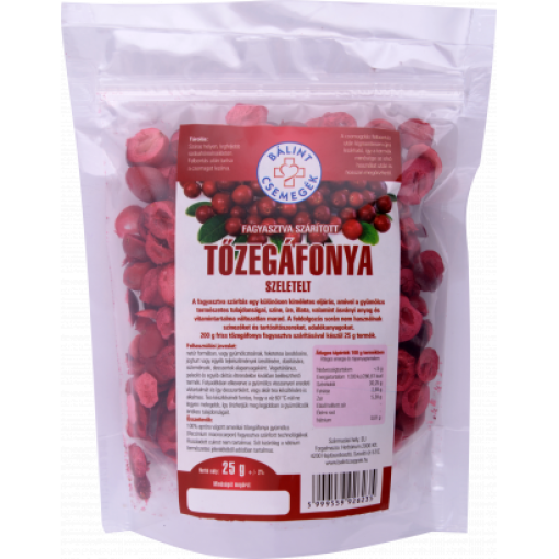 Bálint csemegék fagyasztva szárított tőzegáfonya 25 g
