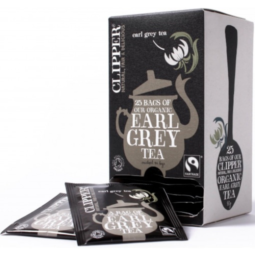 Clipper bio fairtrade earl grey tea 20 filter 40 g
