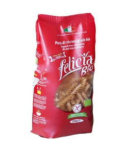 Felicia bio gluténmentes barnarizs fussili tészta 250 g