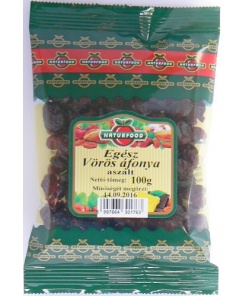 Naturfood aszalt egész vörösáfonya 100 g