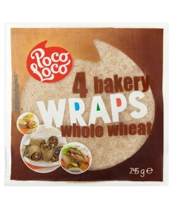 Poco Loco teljes kiőrlésű lágy tortilla 245 g
