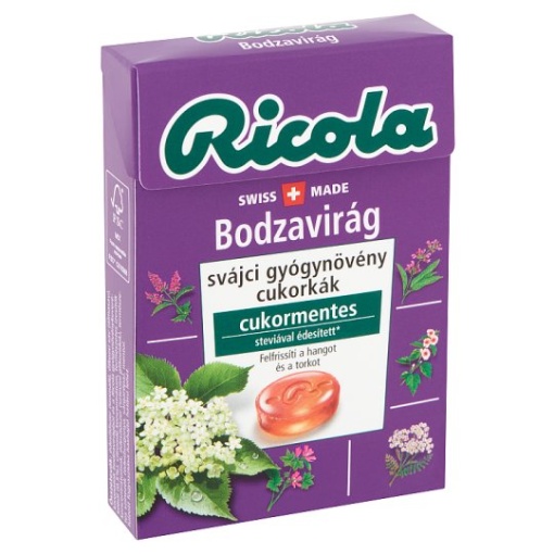 Ricola cukorka bodzavirág 40 g
