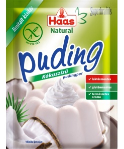 Haas natural pudingpor kókuszízű 40 g