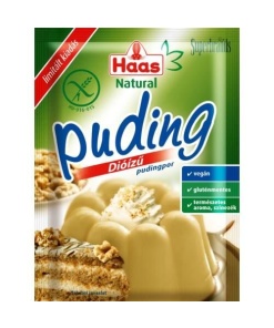 Haas natural pudingpor dió ízű 40 g