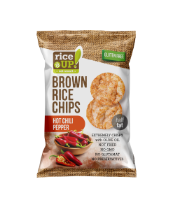 Rice Up barna rizs chips csípos chili ízu 60 g