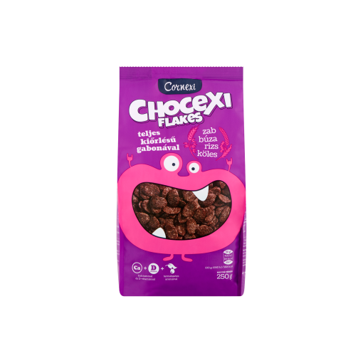 Cornexi chocexi flakes csokoládés gabonapehely teljeskiorlés 250 g