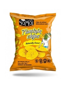 Samai plantain főzőbanán chips natúr édes 75 g