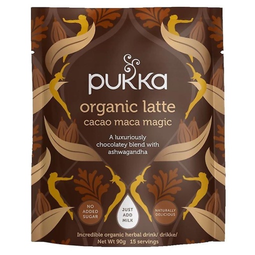 Pukka organic latte cacao maca magic gyögynövény italpor 90 g