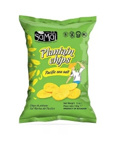 Samai plantain főzőbanán chips tengeri sós nagy kiszerelés 142 g
