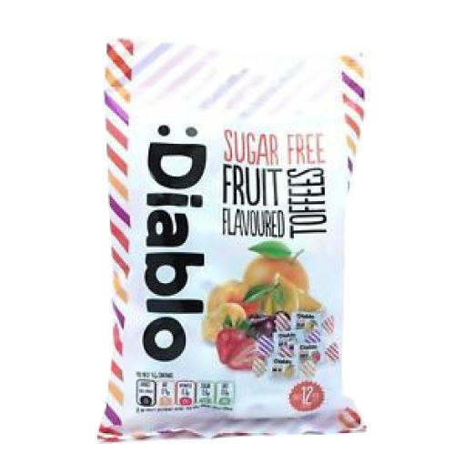 Diablo cukormentes gyümölcskaramella édesítőszerrel 75g