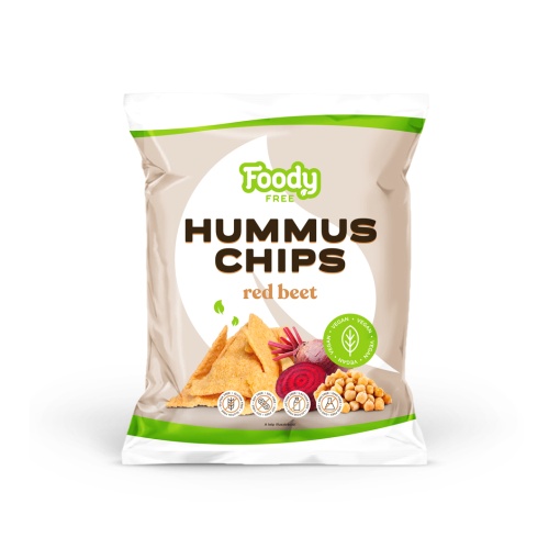 Foody Free gluténmentes hummus chips céklával 50 g