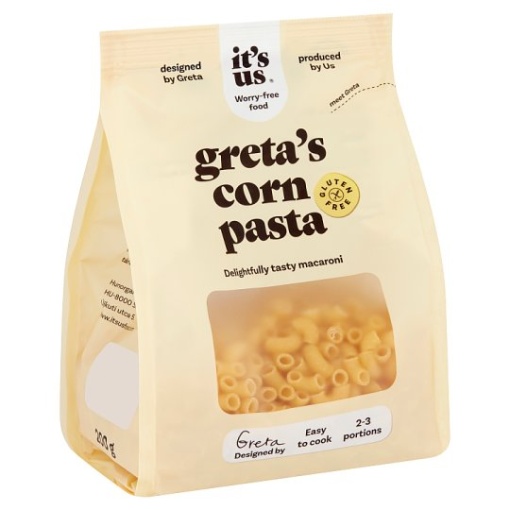 Its us gretas gluténmentes kukorica száraztészta macaroni szarvacska 200 g