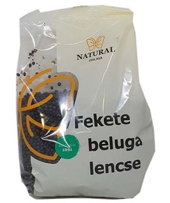 Natural fekete beluga lencse 400 g