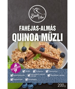 Szafi Free fahéjas-almás quinoa müzli (gluténmentes, tejmentes, szójamentes) 200g