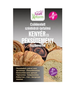 Szafi Reform csökkentett szénhidrát-tartalmú kenyér és péksütemény lisztkeverék 1000 g