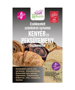 Szafi Reform Csökkentett Szénhidrát-tartalmú paleo kenyér és péksütemény lisztkeverék (gluténmentes, tejmentes, élesztőmentes) 5000 g