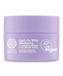 Natura siberica blueberry siberica anti-ox vadáfonya megújító éjszakai arckrém-maszk 50 ml