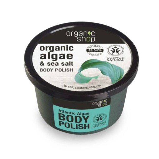 Organic Shop bio testpolír frissítő algával és tengeri sóval 250 ml
