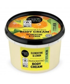 Organic Shop bio testápoló krém élénkítő mandarinnal és citrommal 250 ml