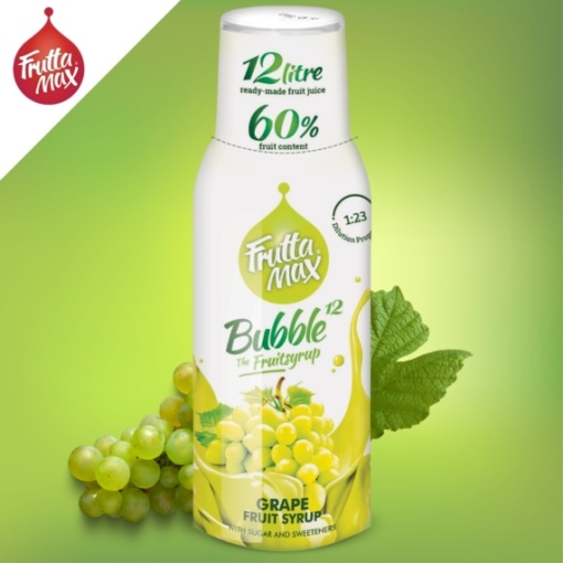 FruttaMax Bubble12 szőlő gyümölcsszörp 500 ml