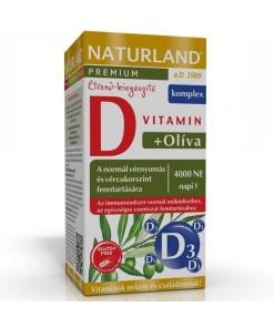Naturland olivalevél+D-vitamin 4000NE kapszula 60 db