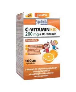 Jutavit C-vitamin kid 200mg + D3 vitamin