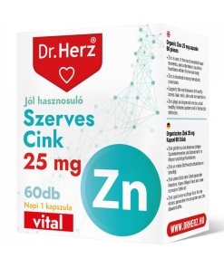 Dr.herz szerves cink 25mg kapszula 60 db