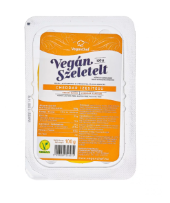 Veganchef vegán szeletelt cheddar ízesítésű 100 g