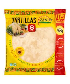 Zanuy teljes kiőrlésű búza tortilla 20 cm 320 g
