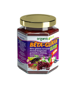 Organic Force Béta-Glükán Elixír, gyümölcs-zöldség szuperkoncentrátum, 12 éves kortól és felnőtteknek, 210 g
