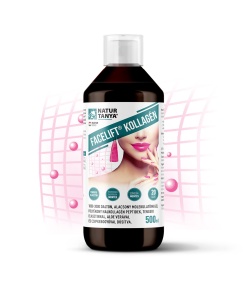 Natur Tanya Facelift kollagén mátrix - Elõemésztett kollagén peptideket, tengeri elasztint, csipkebogyó-kivonatot és liofilizált Aloe vera gélt tartalmazó koncentrátum 500 ml