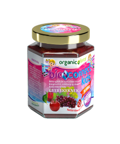 Organic Force Bioconnect Kids Szuperlekvár, 3 éves kortól, gyümölcs-zöldség koncentrátum béta-glükánnal, 210 g