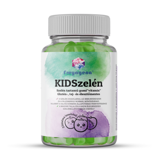 Freyagena KIDSzelén – Szelén tartamú gumi”vitamin”, zöldalma 60 db