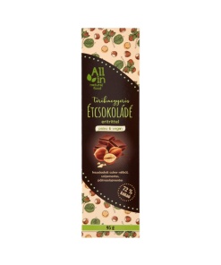 All in étcsokoládé törökmogyorós eritrittel 95 g